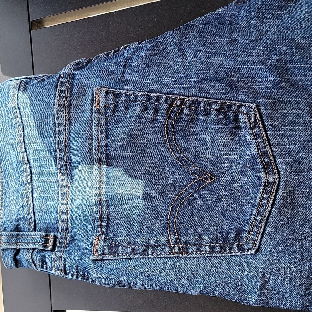 Men's 28x30 Levi 520 Slouch Skinny Blue Jeans - Picture 3 of 5